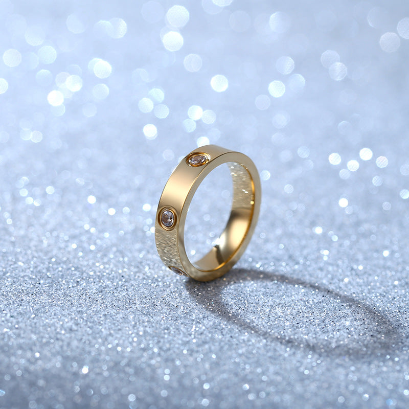Damen Eleganter und zeitloser Ring mit funkelnden Kristallen Shop Nory