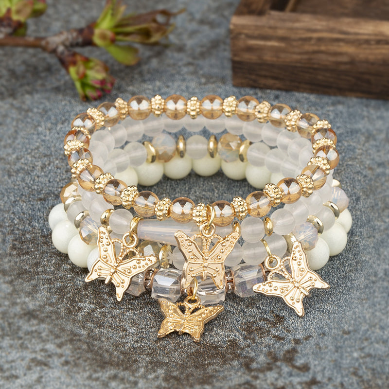 Boho Schmetterling Perlenarmband | Shop Nory