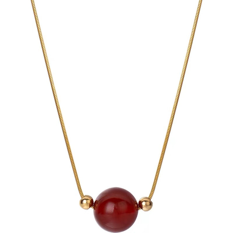 Damen Klassische Gold Anhänger Halskette Shop Nory