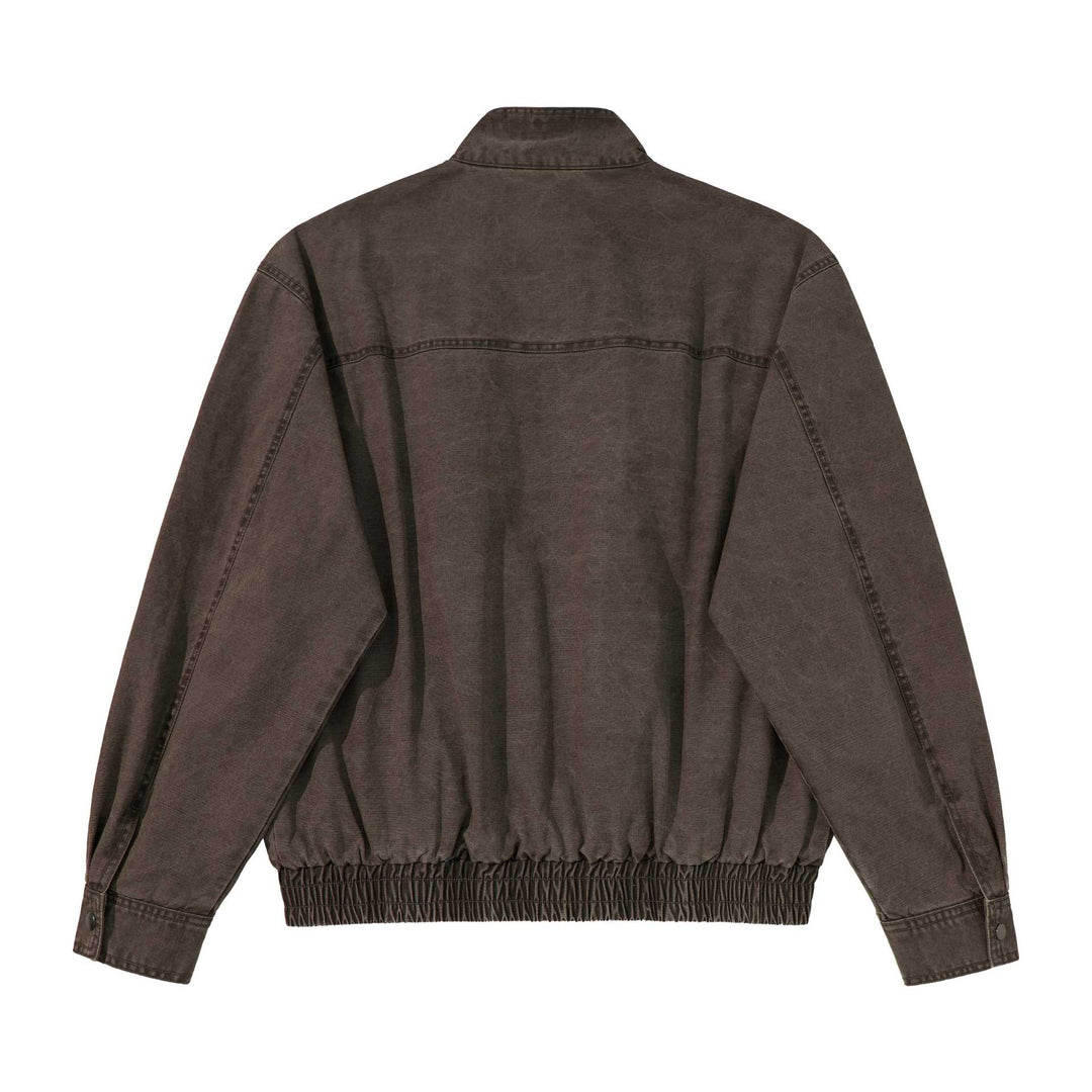 Herren Kurz geschnittener Utility‑Blouson mit hohem Stehkragen, Reißverschluss und elastischem Saum Shop Nory