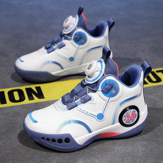 Unisex Futuristische City-Sneaker mit Drehmechanik-Verschluss, gepolsterter Fersenstütze und gedämpfter Wabensohle Shopy Nory