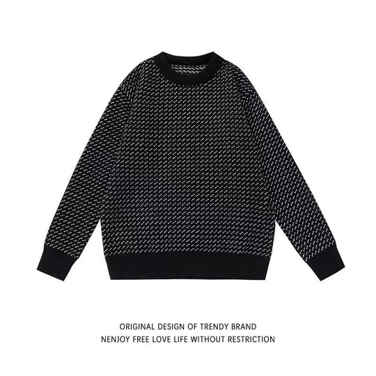 Damen Modischer Grobstrickpullover mit kreativem Muster Shop Nory