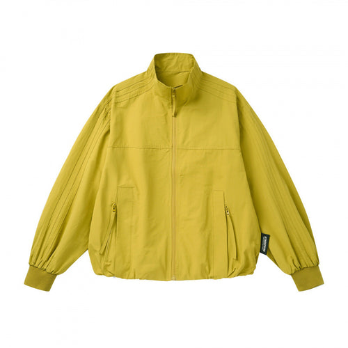 Unisex Leichte Boxy-Outdoorjacke im Trackstil mit hohem Stehkragen, Reißverschlusstaschen und elastischem Saum Shop Nory