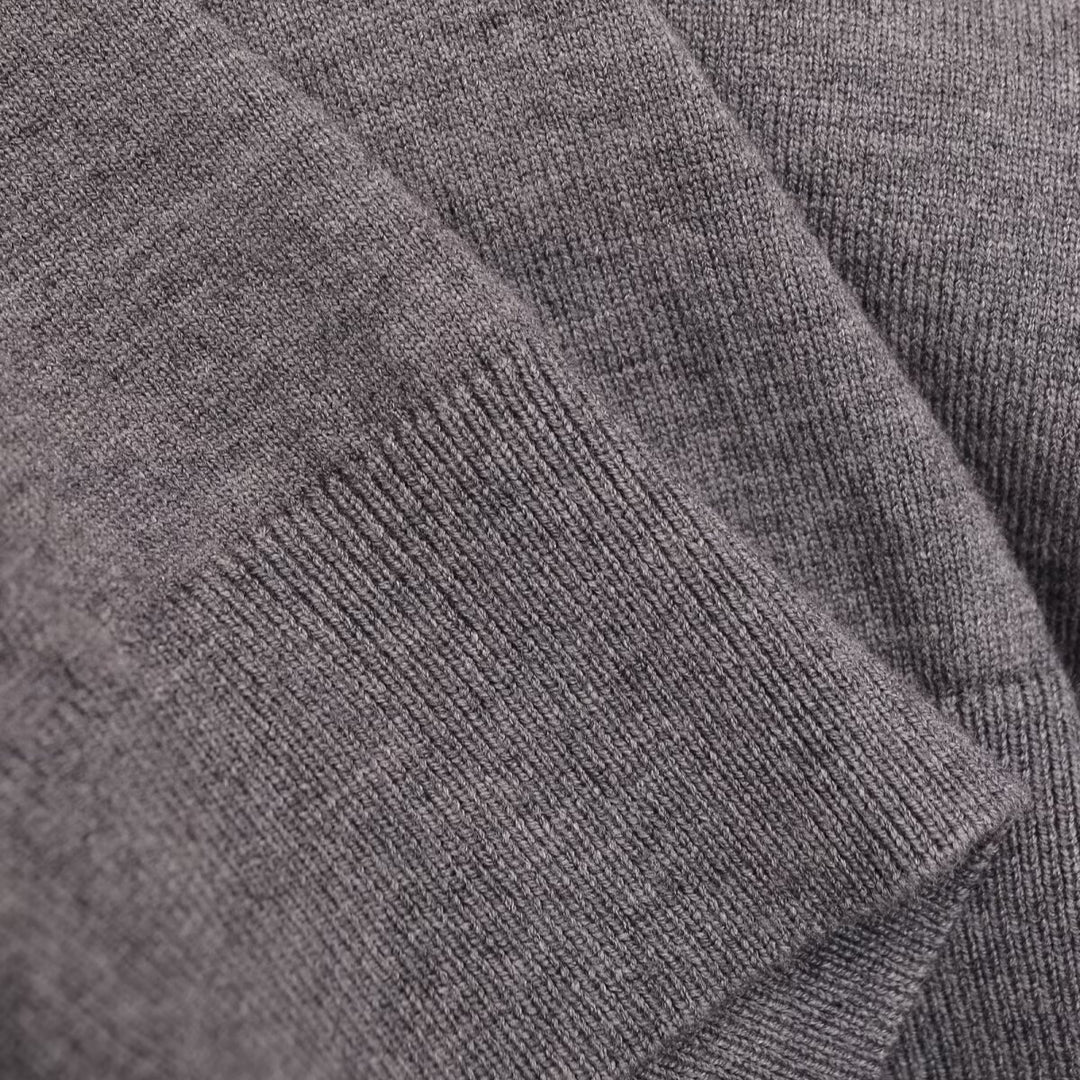 Damen Polokragen-Feinstrickpullover mit Knopfleiste und geripptem Saum Shop Nory