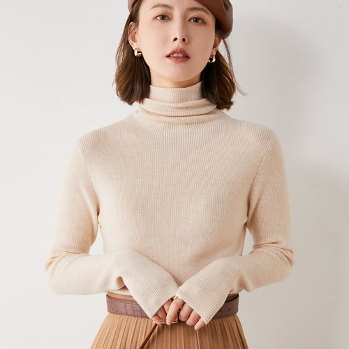 Damen Slim-Fit Rollkragenpullover aus weichem Angora-Mix Shop Nory