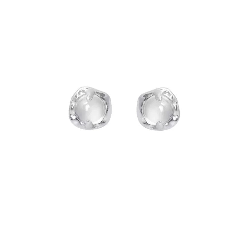 Damen Ohrstecker mit transparentem Kristall und filigraner Fassung Shop Nory