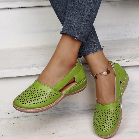 Damen Bequeme und luftige Freizeitschuhe mit durchbrochenem Design Shopnory
