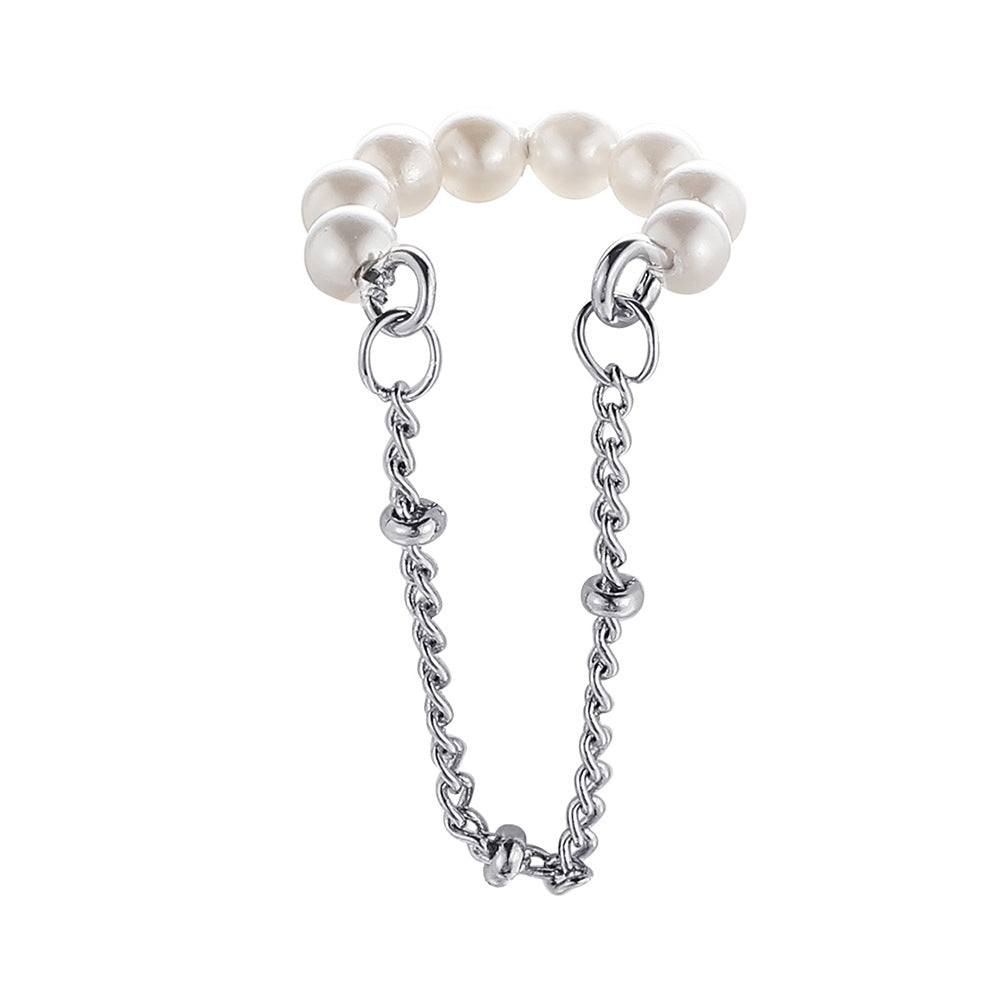 Damen Eleganter Ohrschmuck mit besonderen Ketten- und Perlenakzenten Shop Nory