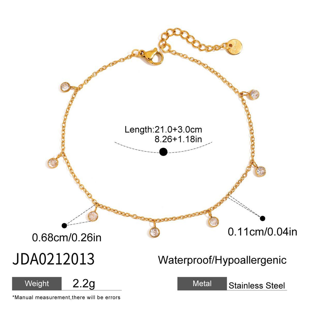 Damen elegantes und hypoallergenes Armband mit funkelnden Zirkonia Shop Nory