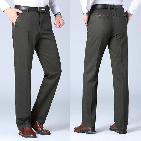 Herren Elegante Anzughose mit schmalem Schnitt und praktischen Taschen