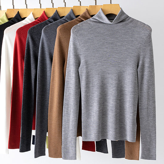 Damen Leichter Feinstrick-Rollkragenpullover mit fließender Passform Shop Nory
