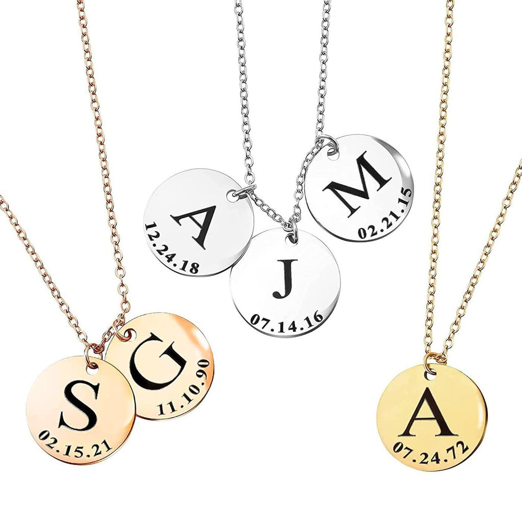 Damen Halskette mit gravierbarem Plättchen aus hochwertigem Edelstahl Shop Nory
