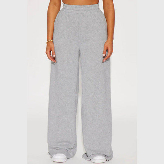 Damen nan weite High-Waist Loungehose mit elastischem Bund und praktischen Seitentaschen Shop Nory
