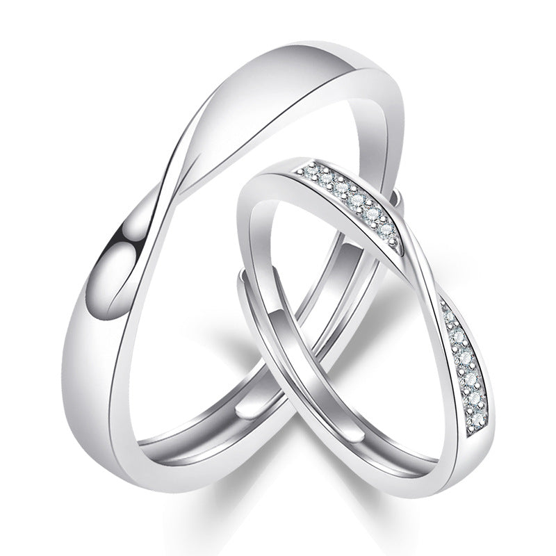Damen Eleganter, zeitloser Ring mit funkelnden Zirkonia Shop Nory