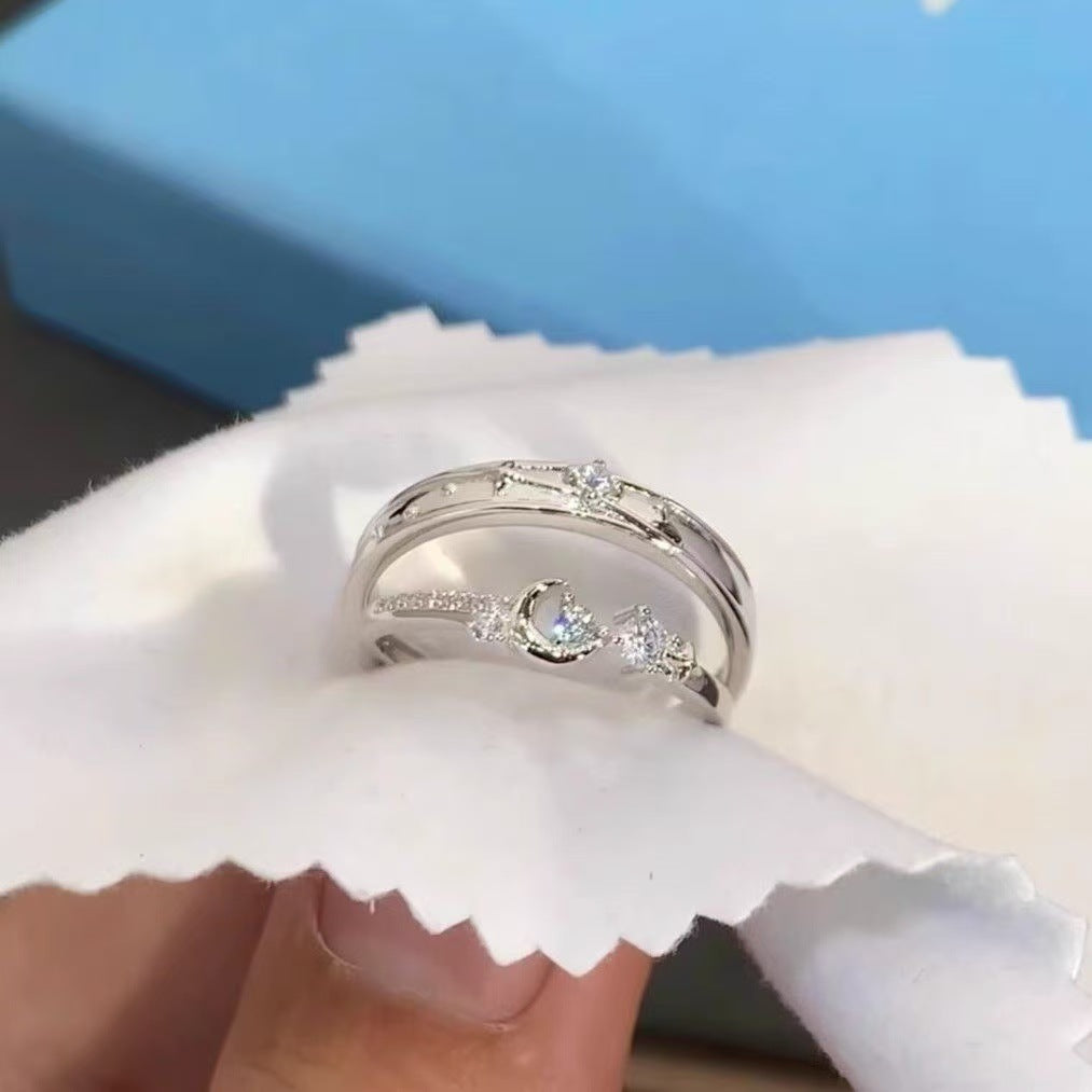 Damen Ehering-Set mit funkelnden Zirkonia und kunstvollem Gravurmuster Shop Nory