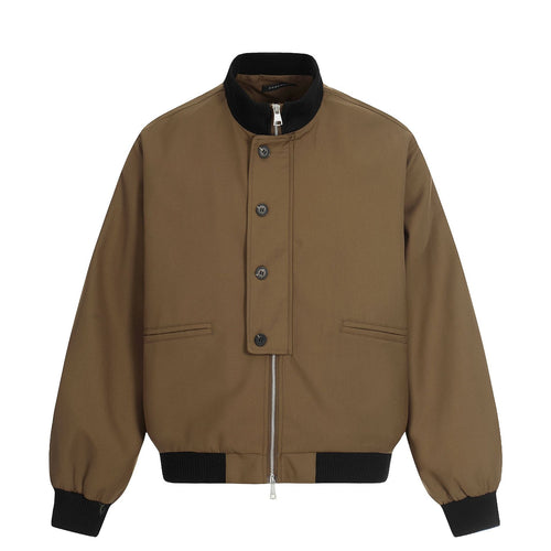 Unisex Kurze Boxy‑Bomberjacke mit verdeckter Reißverschluss‑Front und hohem Rippkragen Shop Nory