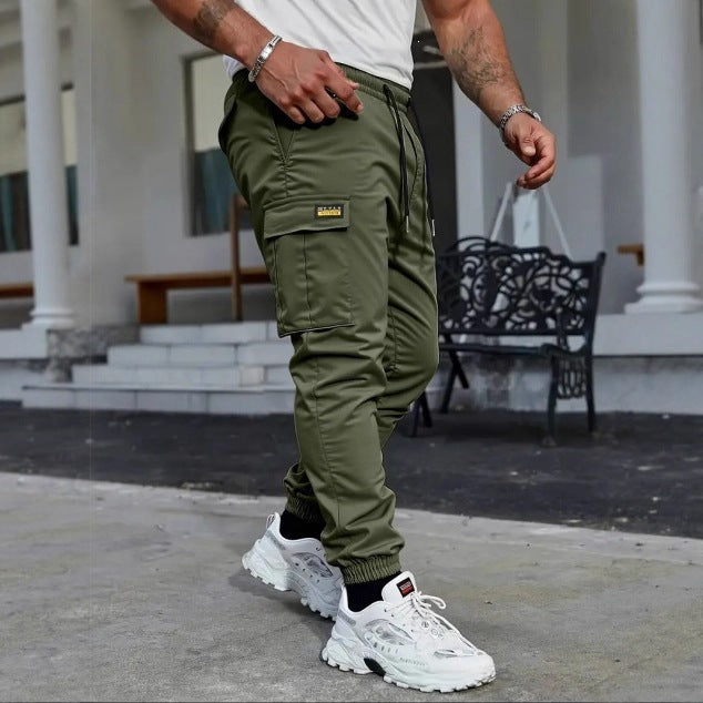 Herren Tapered Cargo-Jogginghose mit elastischem Tunnelzug, Bündchen & Multifunktions‑Taschen Shop Nory