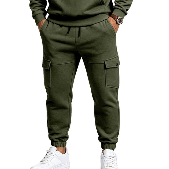 Herren Cargo-Jogginghose mit aufgesetzten Klappentaschen und elastischem Bündchen Shop Nory