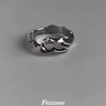 Damen kreativ gestalteter Ring mit kunstvollem Wellenmuster Shop Nory