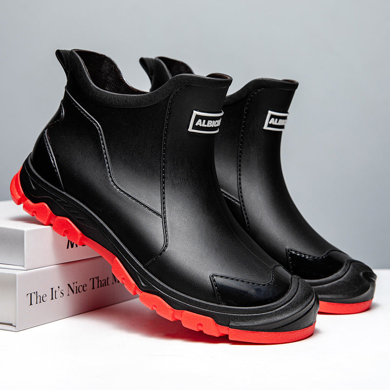 Herren Gummistiefel mit rutschfester Sohle und flexiblem Einstieg ShopNory