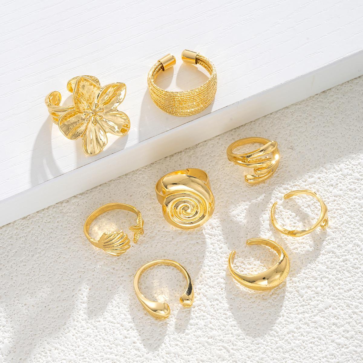 Damen Ring-Set mit kreativen und floralen Designs Shop Nory