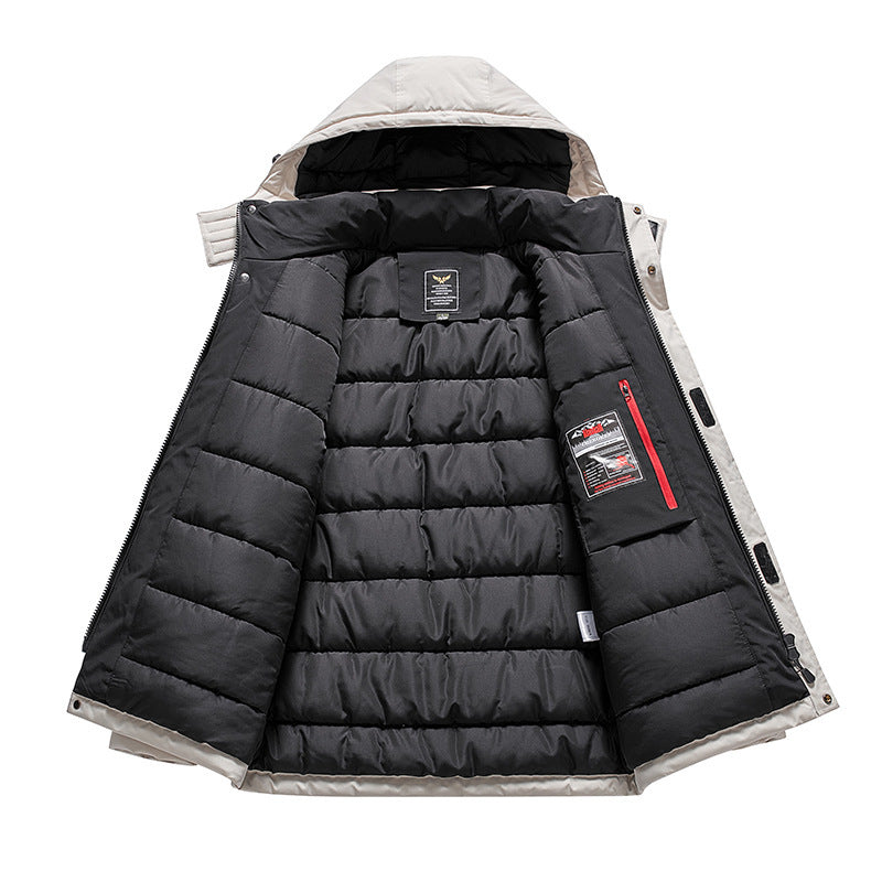 Herren Isolierter Field-Parka mit Kapuze, Mehrfach-Utility-Taschen und winddichter Shell Shop Nory