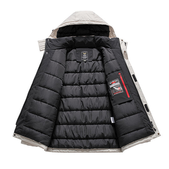 Herren Isolierter Field-Parka mit Kapuze, Mehrfach-Utility-Taschen und winddichter Shell Shop Nory