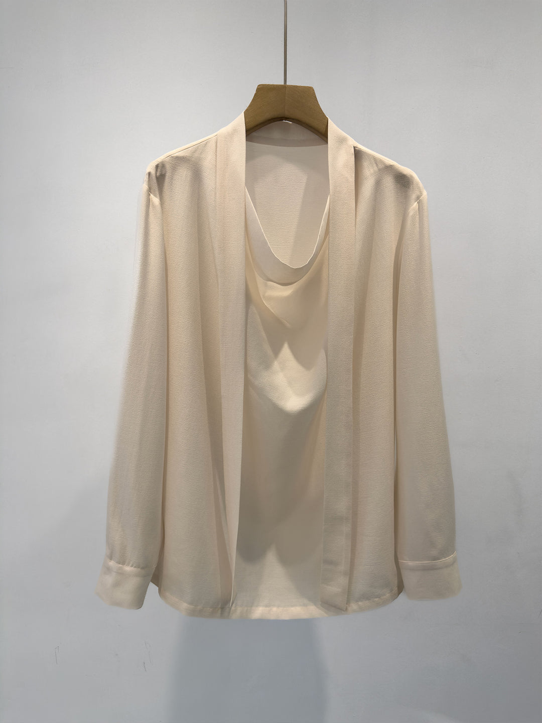 Damen Eleganter Drapierter Vordercardigan Shop Nory