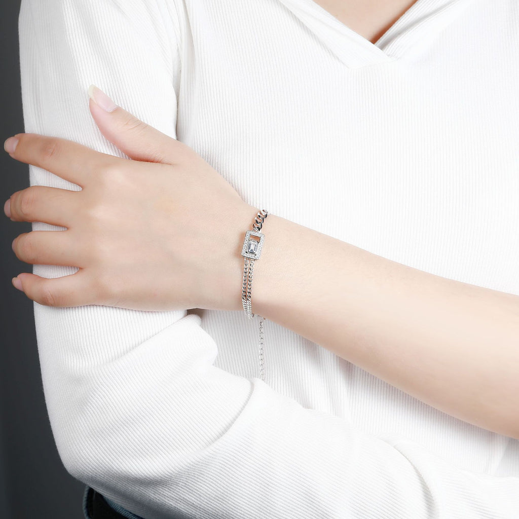 Damenarmband mit funkelndem Design und hochwertigen Zirkonia-Elementen Shop Nory