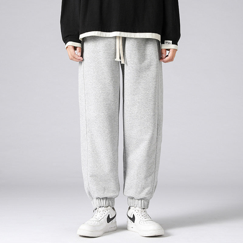 Herren weite Jogginghose mit seitlichem Reißverschluss‑Schlitz, elastischem Bund & Kordelzug Shop Nory