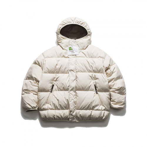 Unisex Kurze Boxy‑Pufferjacke mit voluminöser Kapuze, verdeckter Frontblende und Reißverschlusstaschen Shop Nory