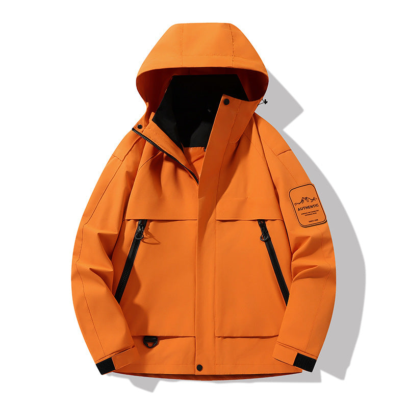 Herren multifunktionale Wasserfeste Softshell-Regenjacke mit abnehmbarer Fleece-Innenjacke Shop Nory