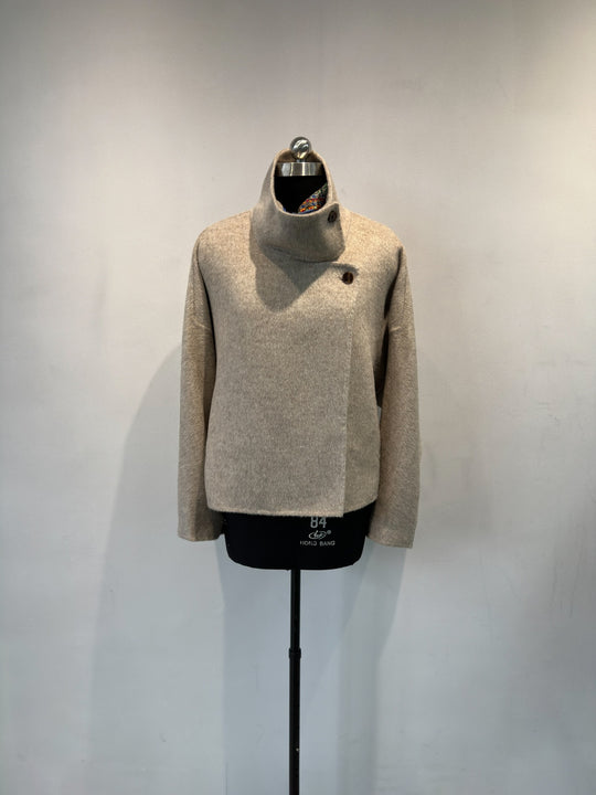 Damen Gemütlicher Oversized Mock Neck Pullover Shop Nory