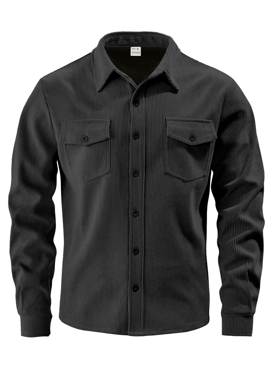 Herren Kordhemdjacke aus breitem Cord mit Pattentaschen und Hemdkragen Shop Nory