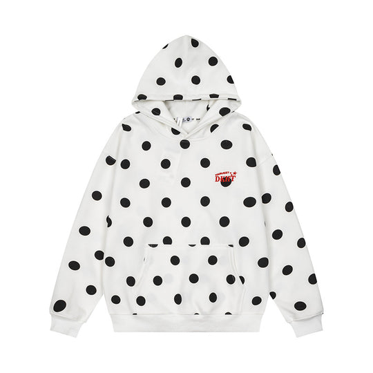 Damen Weite Culotte-Sweathose mit elastischem Komfortbund und Polka-Dot-Print Shop Nory