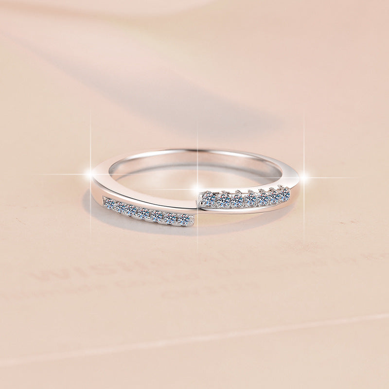 Damen Zierlicher Zirkonia-Ring mit modernem Design Shop Nory