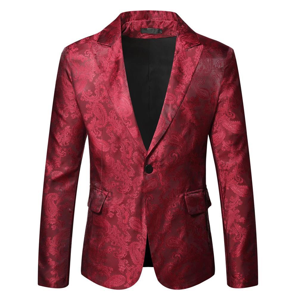 Herren eleganter Blazer mit Paisleymuster