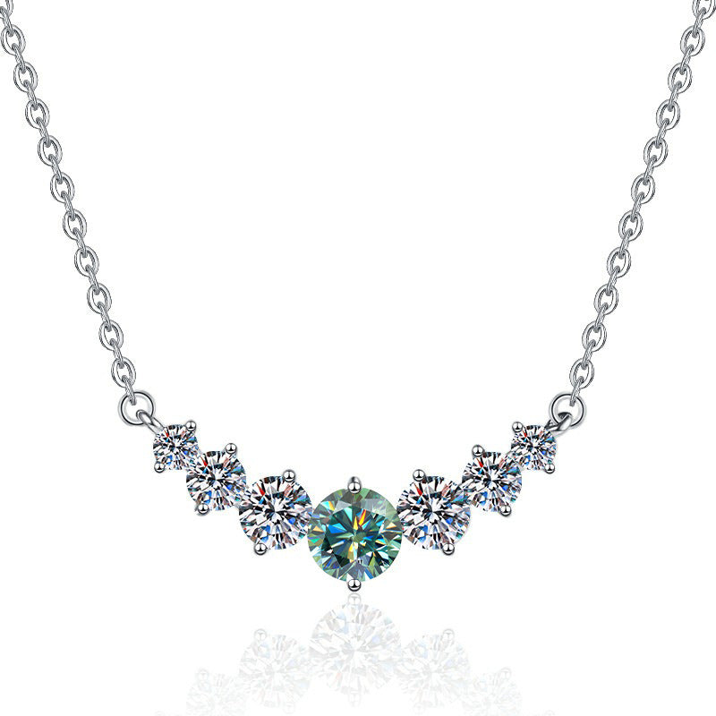 Damen Halskette mit funkelnden Zirkonia und exklusivem Design Shop Nory