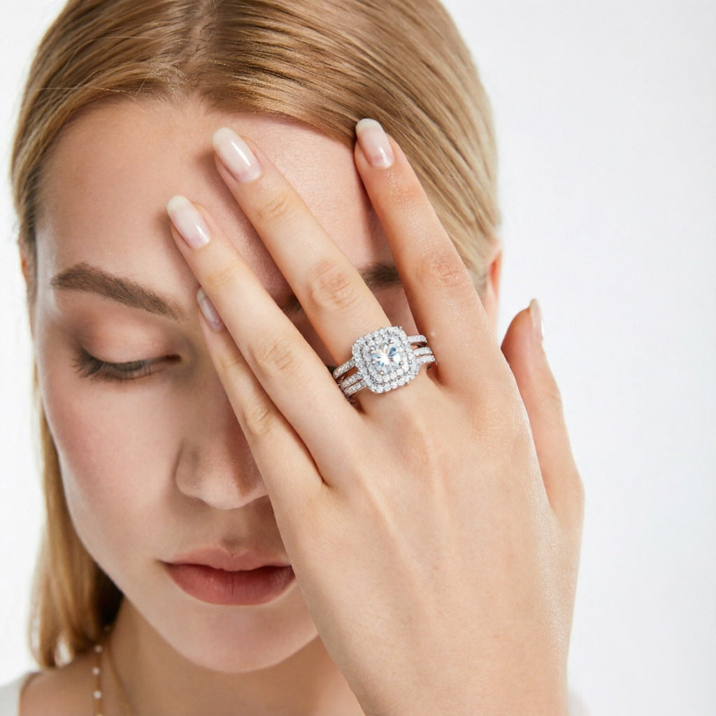 Damen Eternityring mit funkelndem Zirkonia-Besatz Shop Nory