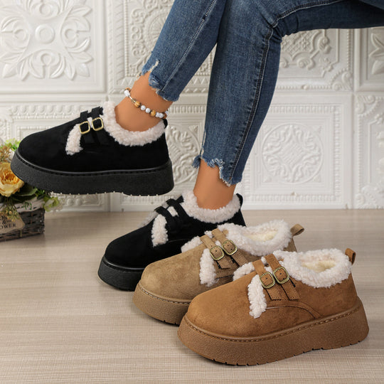 Damen Gefütterte Schnür‑Sneaker mit Kunstfellfutter und Plateau‑Sohle Shop Nory