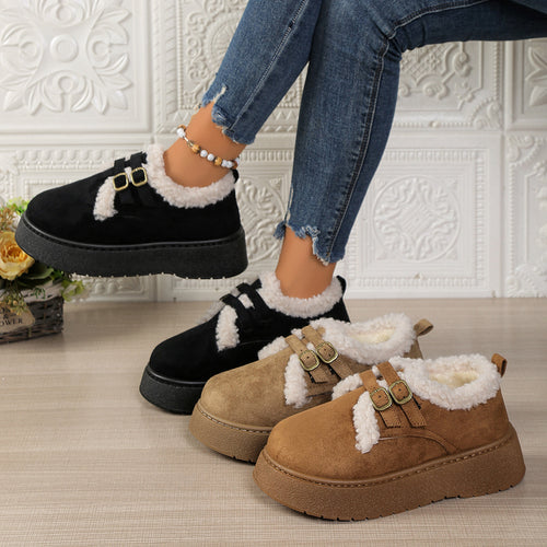 Damen Gefütterte Schnür‑Sneaker mit Kunstfellfutter und Plateau‑Sohle Shop Nory