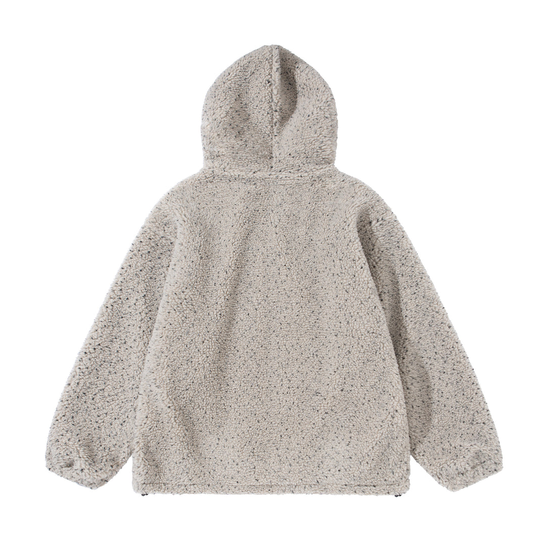 Unisex Boxy Teddy‑Fleece Kapuzenjacke mit Reißverschluss Shop Nory