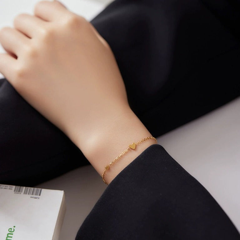 Frauen Herz-Akzent Kette Fußkettchen Shop Nory