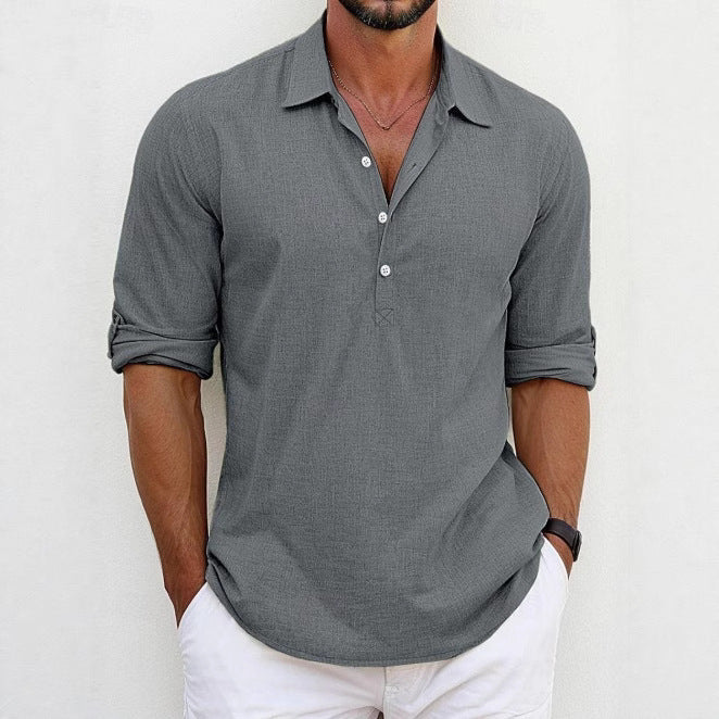Herren Poloshirt mit modernen Knöpfen und lässigem Schnitt