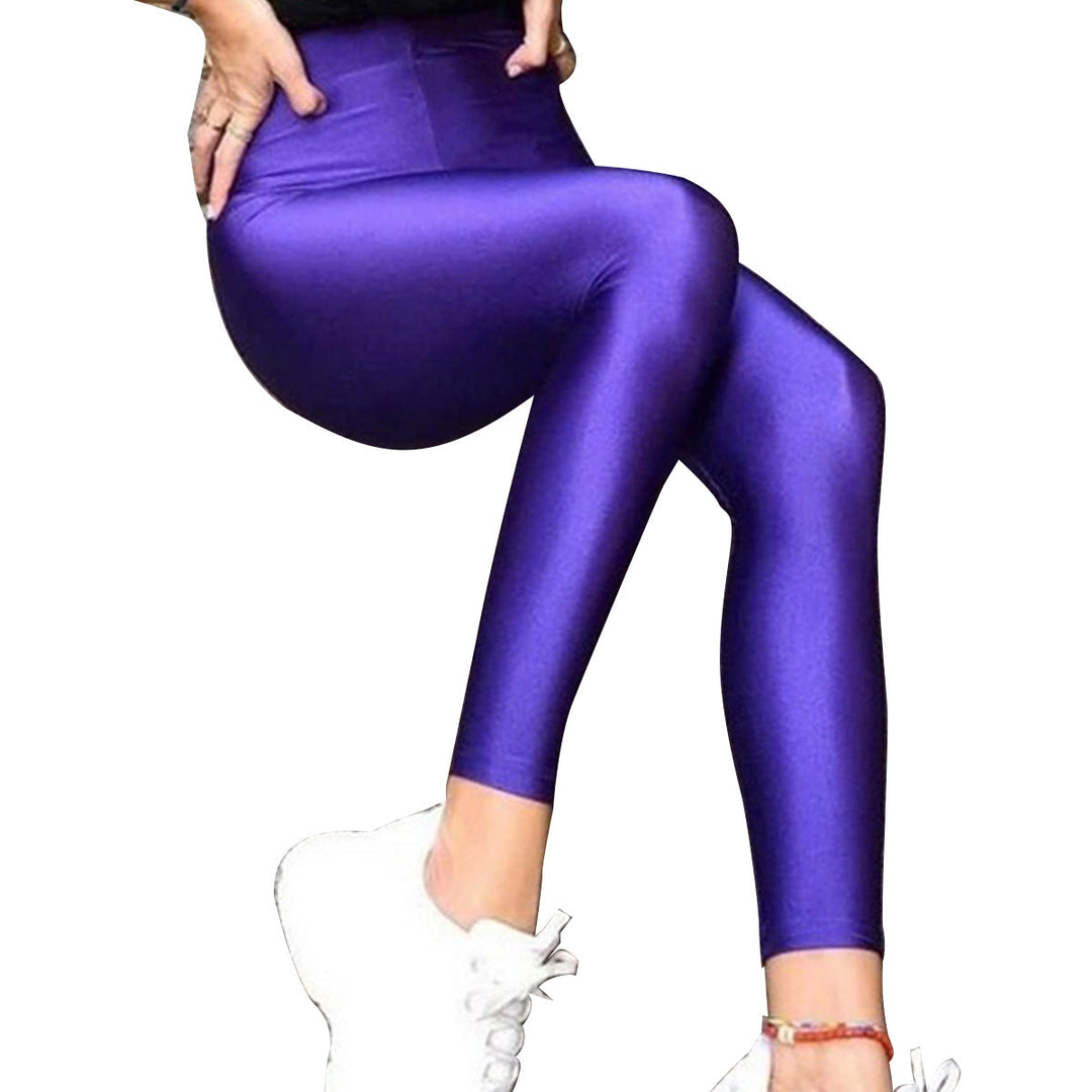 Damen Hochwertige Shiny Leggings mit hohem Bund und perfekter Passform