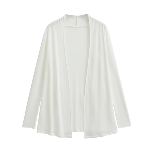Damen Offener fließender Jersey-Cardigan mit Wasserfallkante Shop Nory