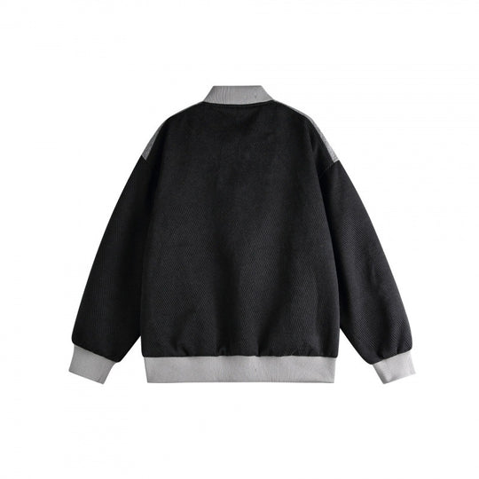 Unisex Kurz geschnittene Boxy‑Bomberjacke im Sportline‑Style mit durchgehendem Reißverschluss, kontrastierenden Streifenärmeln und gerippten Bündchen Shop Nory