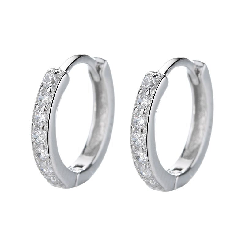 Damen Creolen mit funkelnden Zirkonia-Details Shop Nory