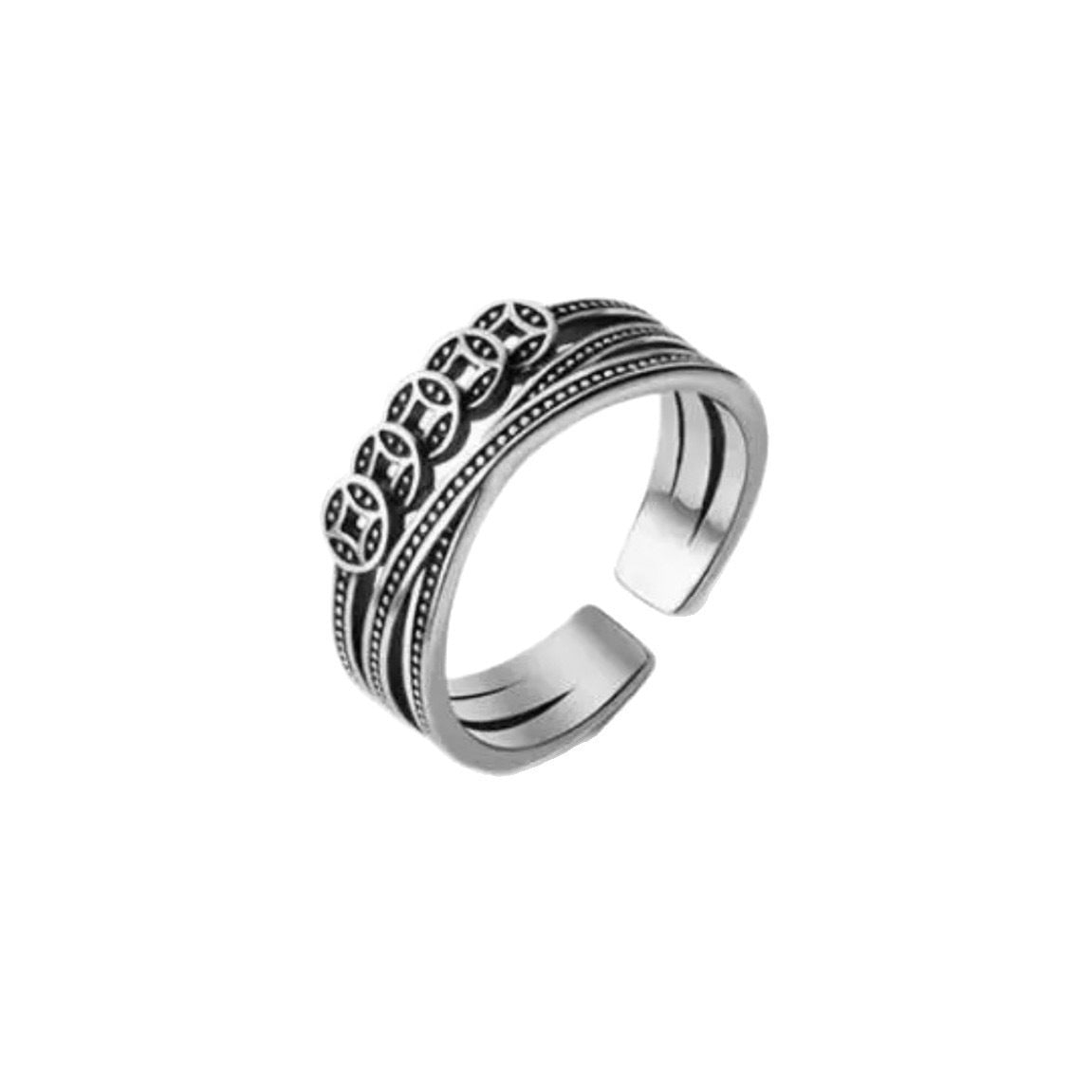Damen Offener Silberschmuckring mit elegantem Design Shop Nory