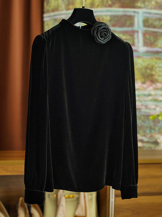 Damen Elegante Bluse mit Rüschen-Detail Shop Nory